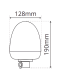 LAP Electrical LMB030A DIN Mount 12/24v Amber LED Beacon PN: LMB030A
