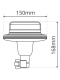 LAP Electrical LPB040A LPB Flexi-Din 12/24v Amber R65 Low-Profile LED Beacon PN: LPB040A