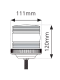 LAP Electrical VLCB060 LED Compact Beacon 10-110v Single Point Fixing PN: VLCB060