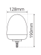 LAP Electrical LMB060A 1 Bolt 12/24v Amber  LED Beacon PN: LMB060A
