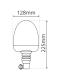 LAP Electrical LMB040A Flexi DIN 12/24v Amber LED Beacon PN: LMB040A