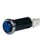 Durite 0-609-02 Blue Warning Light with 12V 2W Ba7S Bulb for 13mm diameter hole - Chrome Bezel PN: 0-609-02