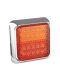 LED Autolamps 80CSTIME Square Compact Combination Lamp - Chrome PN: 80CSTIME