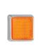 LED Autolamps 100CAME 12/24V 100 Series Square Indicator Lamp – Chrome Bracket PN: 100CAME