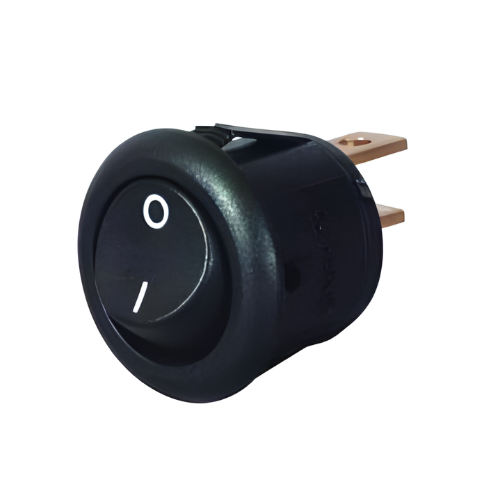 Durite 0-531-00 Miniature Black On/Off Round Rocker Switch - 6A at 12V ...