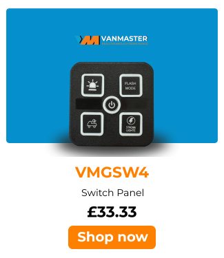 VMGSW4 Van Master 12/24v Multi Purpose 4 Way Switch Panel PN: VMGSW4