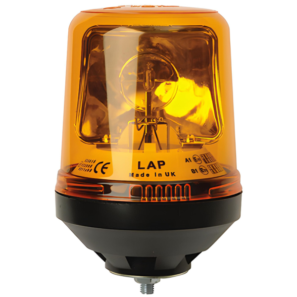 LAP Electrical LAP121 12v 1 Bolt Amber Rotating Beacon PN: LAP121