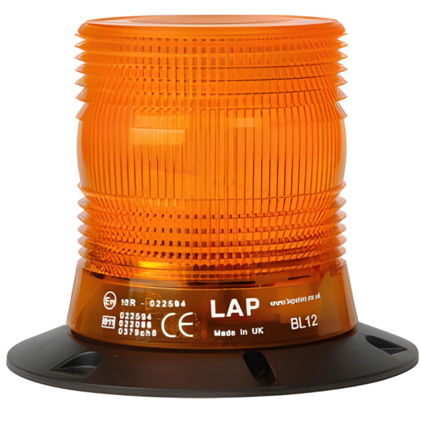 LAP Electrical LKB050A 3 Bolt 12/24v Amber R65 LED Beacon PN: LKB050A