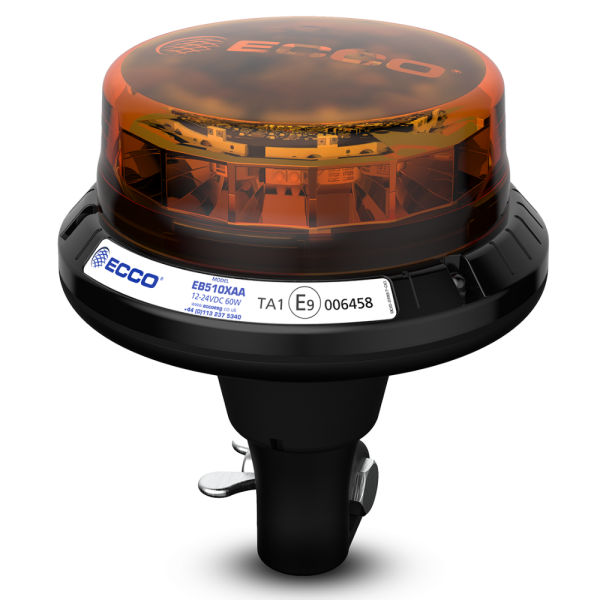 ECCO EB5100 Series Low Profile DIN Pole LED Beacon PN: EB5103AA