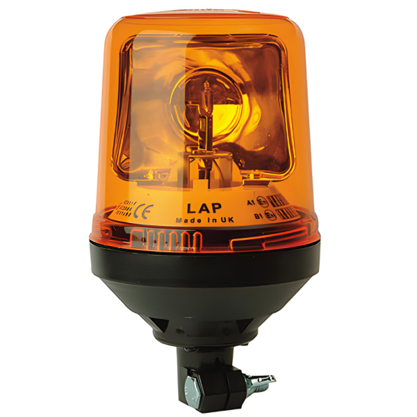 LAP Electrical LAP269 LAP Series 12v DIN-Mount Amber Rotating Beacon PN: LAP269