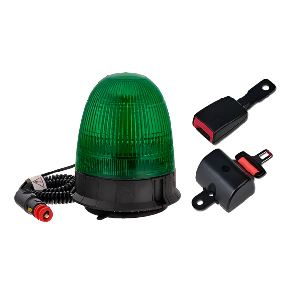 LAP Electrical LMB020g.kit Electric Seat Belt & Green LED Magnetic Beacon PN: LMB020g.kit