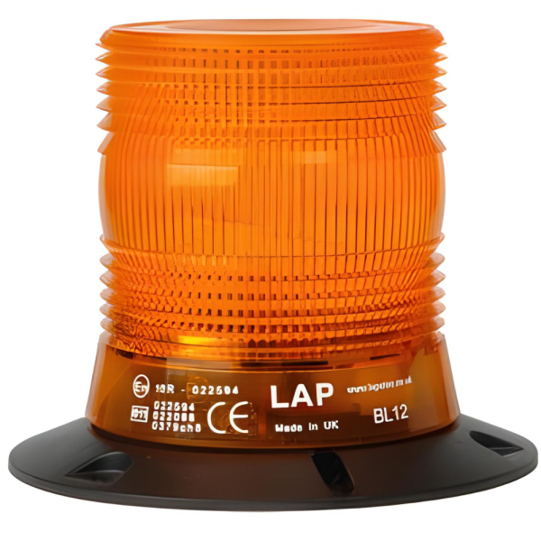 LAP Electrical LCB050A 3 Bolt 12/24v Amber LED Compact Beacon PN: LCB050A