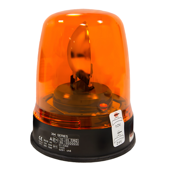 Britax 394.00.24 Magnetic 24v Amber Rotating Beacon PN: 394.00.24