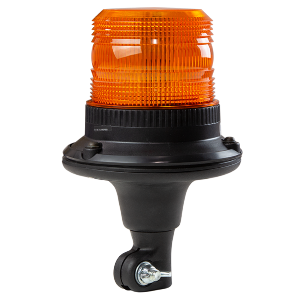 ECCO EB5009A LED SERIES SILVER R65 Flexi Din 12/24v Amber LED Beacon PN: EB5009A