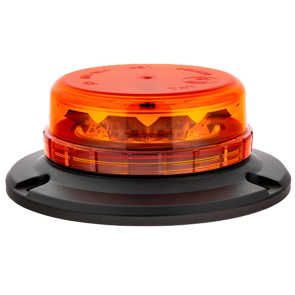 LAP Electrical LPB050A 3 Bolt 12/24v Amber R65 Low-Profile LED Beacon PN: LPB050A