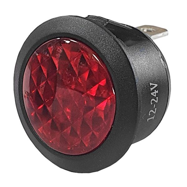 Durite 0-607-35 Red LED Warning Light for 20mm diameter Panel Hole - 12/24V PN: 0-607-35