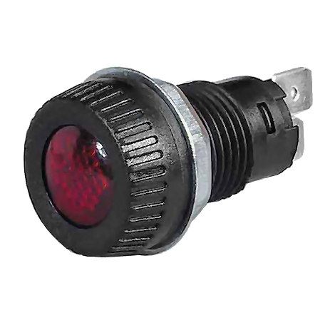 Durite 0-609-65 Red Warning Light for 17mm diameter hole - Requires 9mm BA9s Bulb Maximum 2W PN: 0-609-65