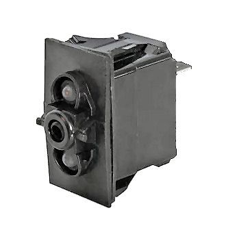 Durite 0-781-61 Off/Momentary On Double-Pole One-Illumination Two-Position Rocker Switch Body PN: 0-781-61