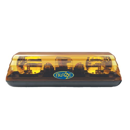 Vision Alert 601.AA02 Blaze II 24v 2 Bolt Fixing Rotating Amber Mini Lightbar PN: 601.AA02