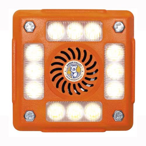 Alarmalight AVAL415CW 4 pod WHITE LEDs with Speech and tonal alarm PN:AVAL415CW