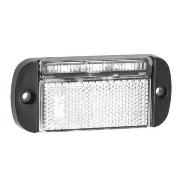 LED Autolamps 44WME 12/24V Low-Profile Front Marker – Black Housing PN: 44WME