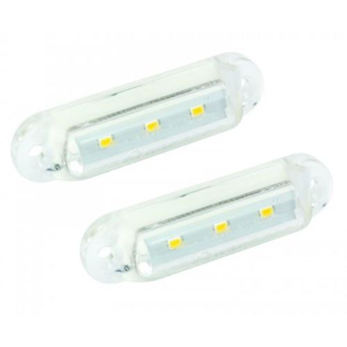LED Autolamps 16W24-2 24V Compact White Front Marker (Twin Pack) PN: 16W24-2