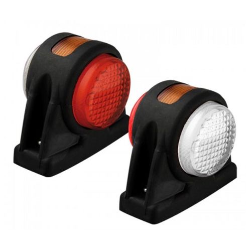 LED Autolamps 1005RWM2 12/24V Rubber Marker Lamp – With Side Marker (Twin Pack) PN: 1005RWM2