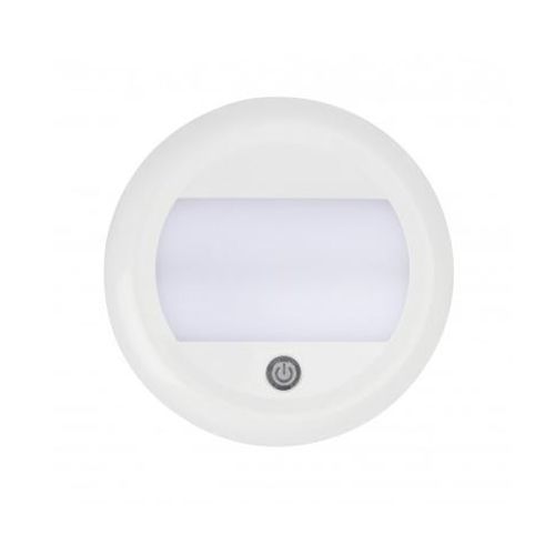 LED Autolamps 13026WM-SW 12/24V Touch Switch Round Interior Lamp PN: 13026WM-SW