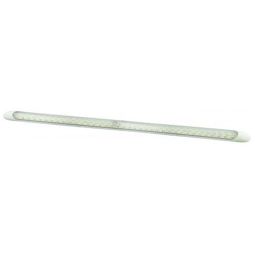 LED Autolamps 12V Interior Strip Lamp With Switch – 121 LED – Clear PN: 10121-12SW