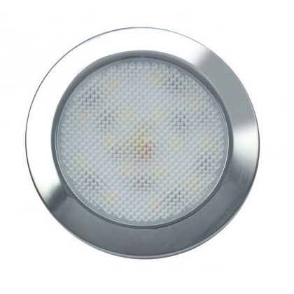 LED Autolamps 7515C-WW 12V Low Profile Round Interior Lamp PN: 7515C-WW