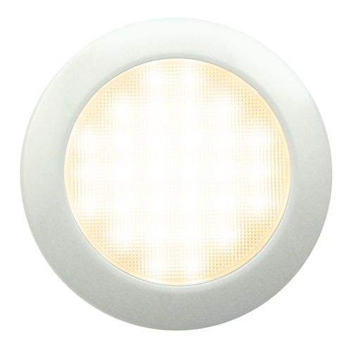 LED Autolamps 115096W-WW 12V Large Low-Profile Round Interior Lamp PN: 115096W-WW