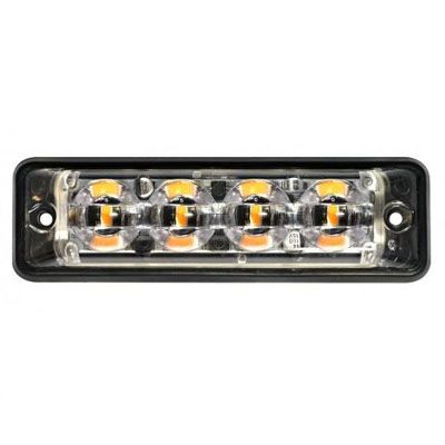 LED Autolamps SSLED4DVAR65 12/24V R65 4 LED Super-Slim Warning Lamp - Amber PN: SSLED4DVAR65