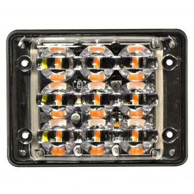 LED Autolamps SSLED93DVA 12/24V 9 LED Super-Slim Warning Lamp Block - Amber PN: SSLED93DVA