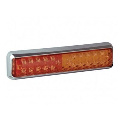 LED Autolamps 200CSTIME Slim-Line Compact Combination Lamp - Chrome PN: 200CSTIME