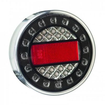 LED Autolamps MaXilampC1XRE 12/24V Round Combination Lamp PN: MaXilampC1XRE