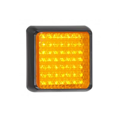 LED Autolamps 100AME 12/24V 100 Series Square Indicator Lamp – Black Bracket PN: 100AME