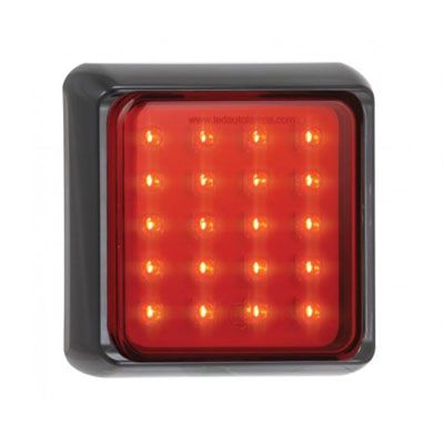 LED Autolamps 100FME 12/24V 100 Series Square Fog Lamp – Black Bracket PN: 100FME