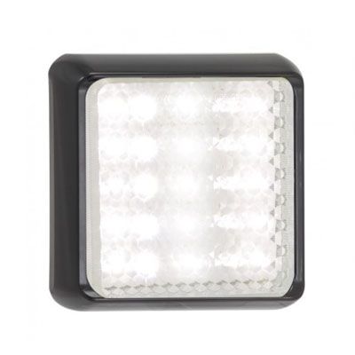 LED Autolamps 100WME 12/24V 100 Series Square Reverse Lamp – Black Bracket PN: 100WME