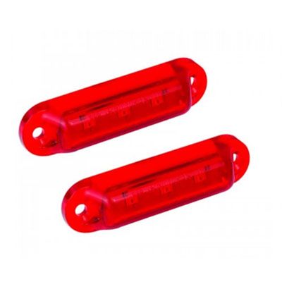 LED Autolamps 16R24-2 24V Compact Red Rear Marker (Twin Pack) PN: 16R24-2