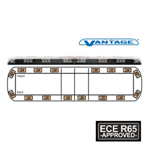 Ecco 12+ Series Reg65 1524mm 16 Amber LED Lightbar PN:12-30011-e