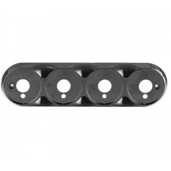 LED Autolamps 82B4B 82 Series Quad Bracket - Black PN: 82B4B