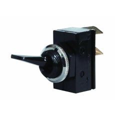 Durite 0-364-01 On/Off Toggle Switch with Flat Plastic Lever - 10A at 12V PN: 0-364-01