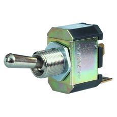 Durite 4-603-00 On/Off Toggle Switch with Nickel Plated Brass Lever - 10A at 28V PN: 4-603-00