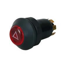 Durite 0-484-50 Push On/Push Off Illuminated Hazard Switch - 12V PN: 0-484-50
