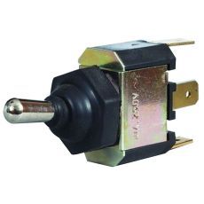 Durite 0-349-40 Splashproof 3 Way Change Over or On/Off/On Toggle Switch with Rubber Gaiter - 10A at 28V PN: 0-349-40