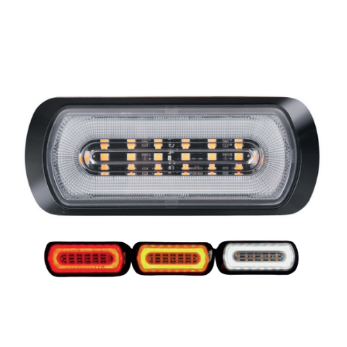 Van Master Amber R65 LED Strobe With Halo Trailer Function PN: VMG-HALO