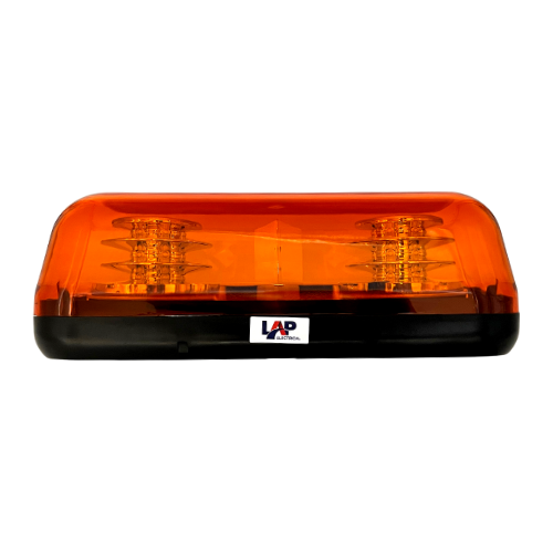 LAP CLBT162A/TB 12/24V R65 2 BOLT Fixing Amber Mini-Lightbar PN: CLBT162A/TB