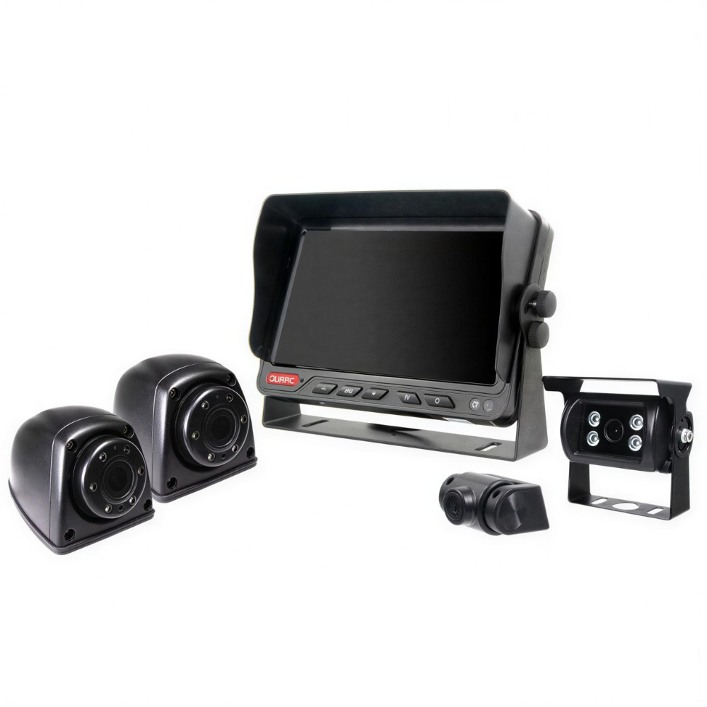 Durite 0-775-66A 7" Quad Camera System 7" 1080p HD 4-Camera Vehicle CCTV Reversing Kit PN: 0-775-66AA