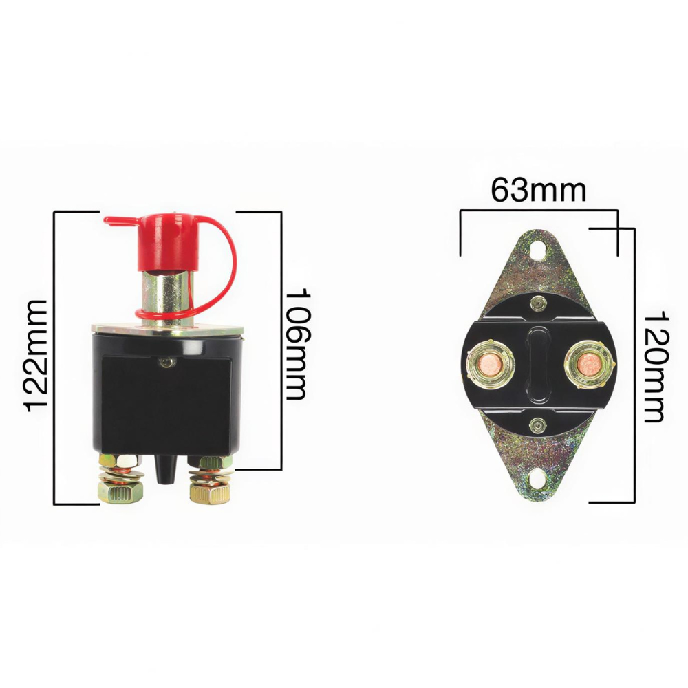 Guardian Battery Isolator with Removable Key - 300A 24V PN: BIS3