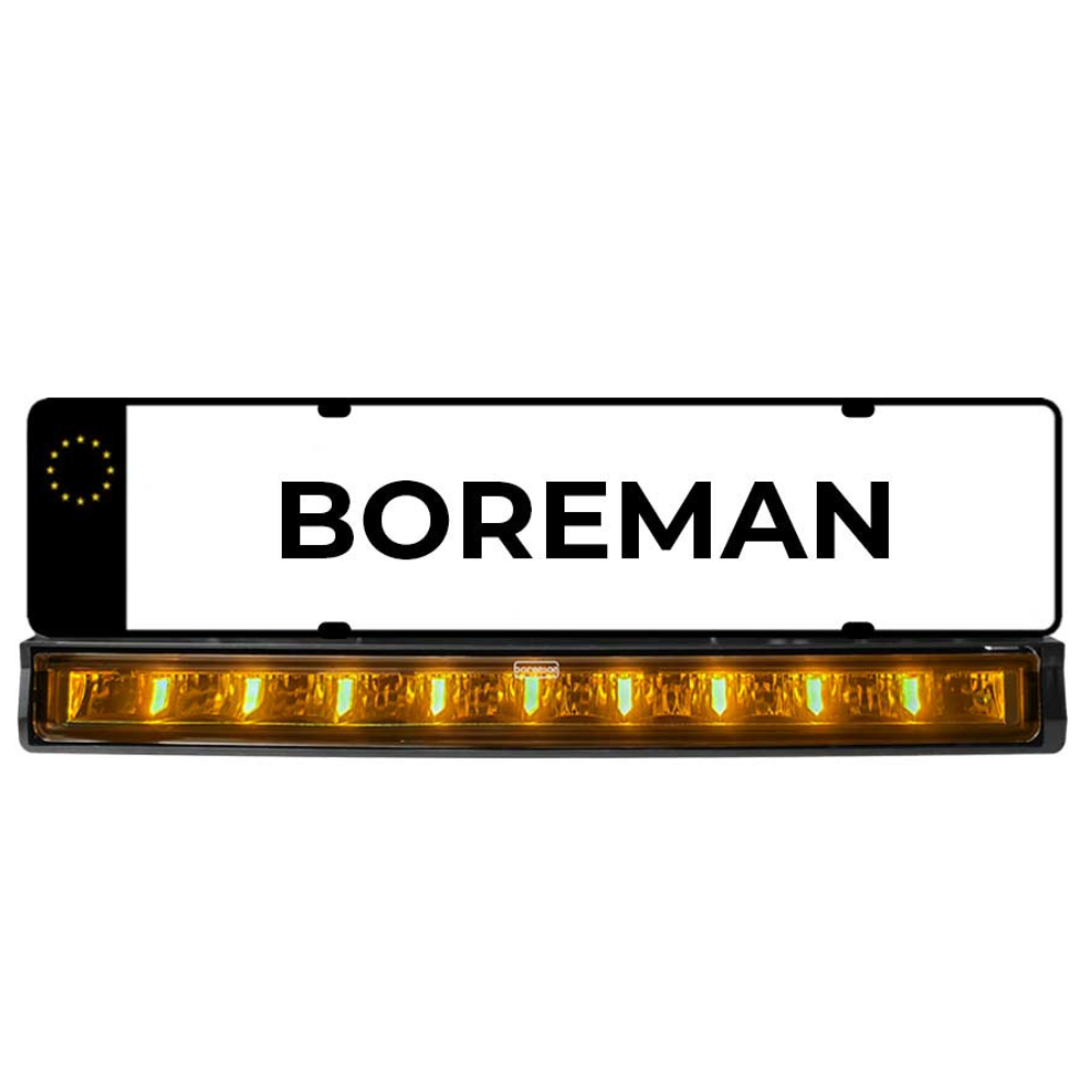 Boreman Number Plate Holder With LED Lightbar PN: 1001-6120